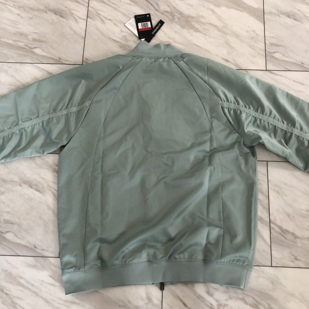 Air Jordan Men's Rare Sample 'Sage Green' Varsity Jacket AV5004-369 size L - Picture 2 of 8